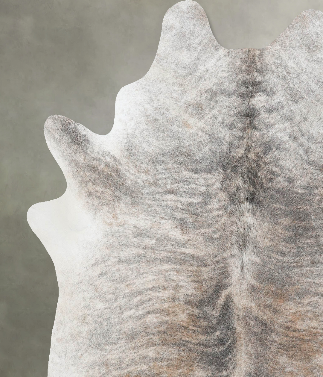 Light Brindle X-Large Brazilian Cowhide Rug 7'6"H x 6'1"W #B18275 by H