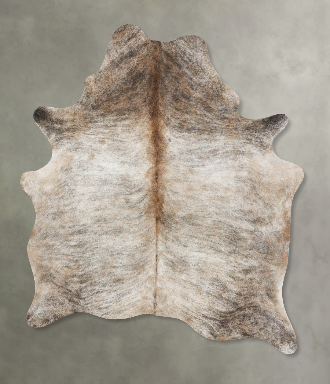 Light Brindle Large Brazilian Cowhide Rug 6'9"H x 4'10"W #B18283 by Hu