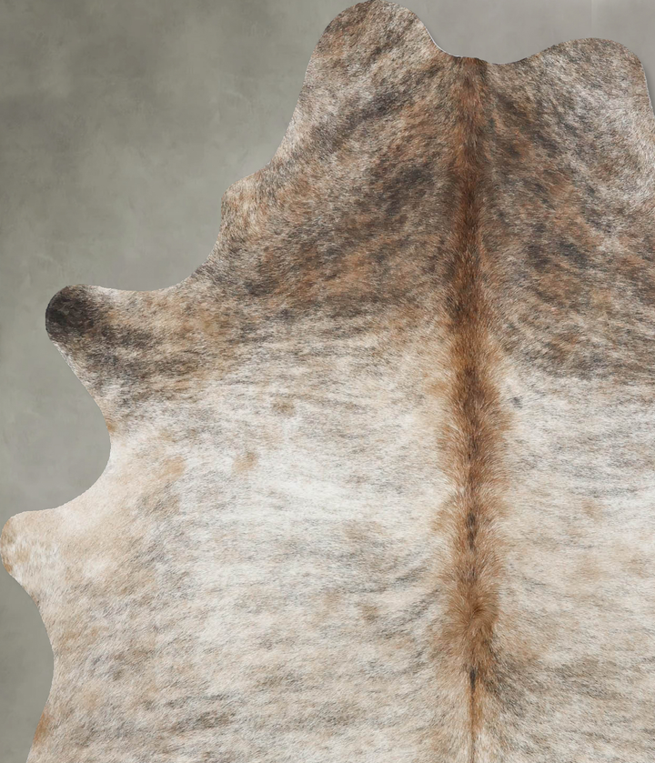 Light Brindle Large Brazilian Cowhide Rug 6'9"H x 4'10"W #B18283 by Hudson Hides
