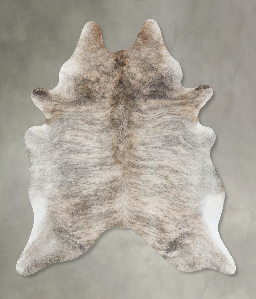 Light Brindle X-Large Brazilian Cowhide Rug 7'3"H x 5'11"W #B18284 by Hudson Hides