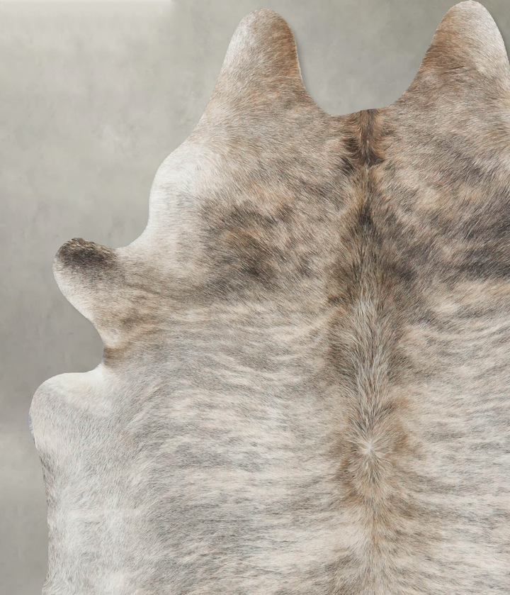 Light Brindle X-Large Brazilian Cowhide Rug 7'3"H x 5'11"W #B18284 by Hudson Hides