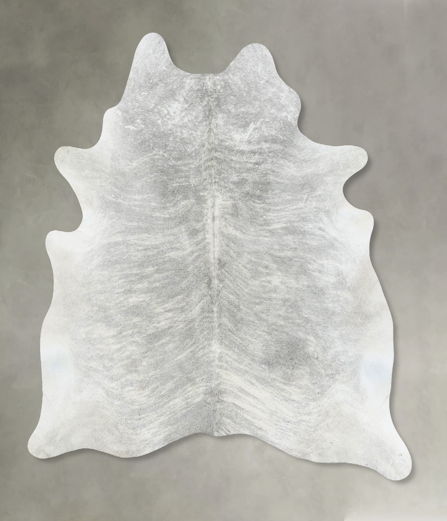 Grey Brindle X-Large Brazilian Cowhide Rug 7'3"H x 6'2"W #B18287 by Hudson Hides