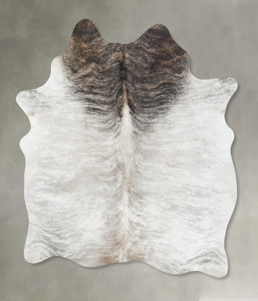 Light Brindle Large Brazilian Cowhide Rug 6'2"H x 4'11"W #B18289 by Hudson Hides