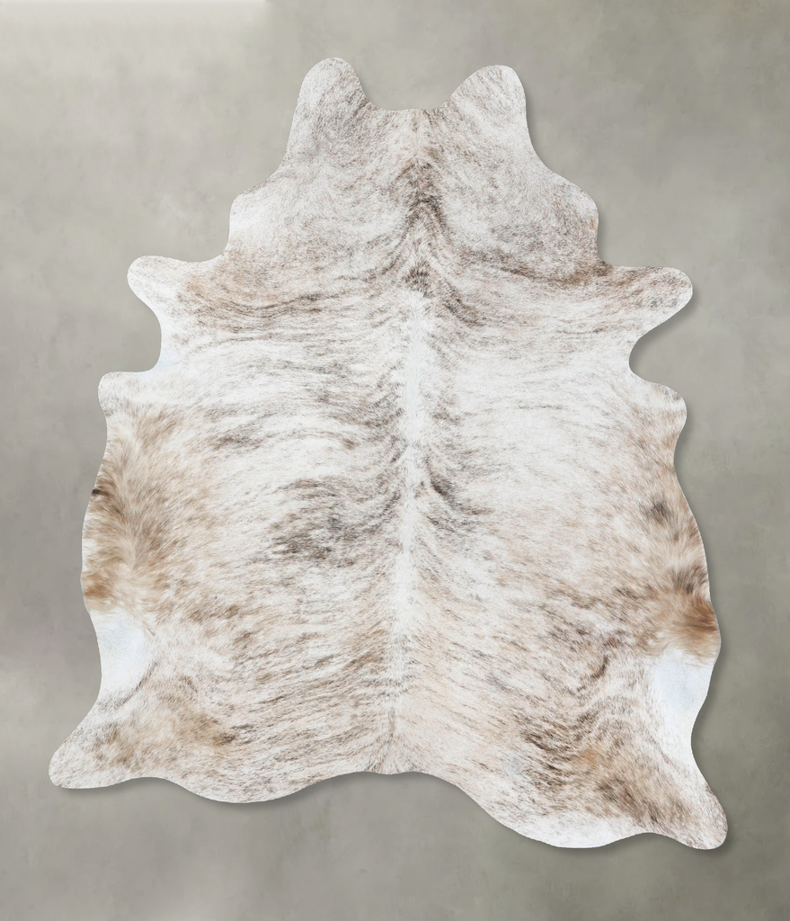 Light Brindle X-Large Brazilian Cowhide Rug 7'6"H x 5'10"W #B18290 by Hudson Hides