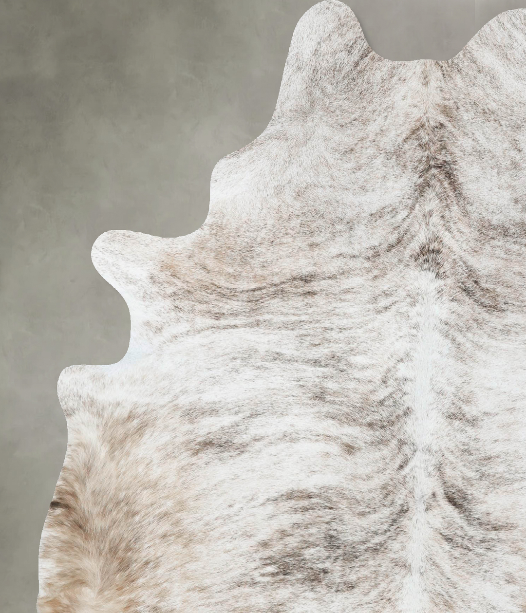 Light Brindle X-Large Brazilian Cowhide Rug 7'6"H x 5'10"W #B18290 by 
