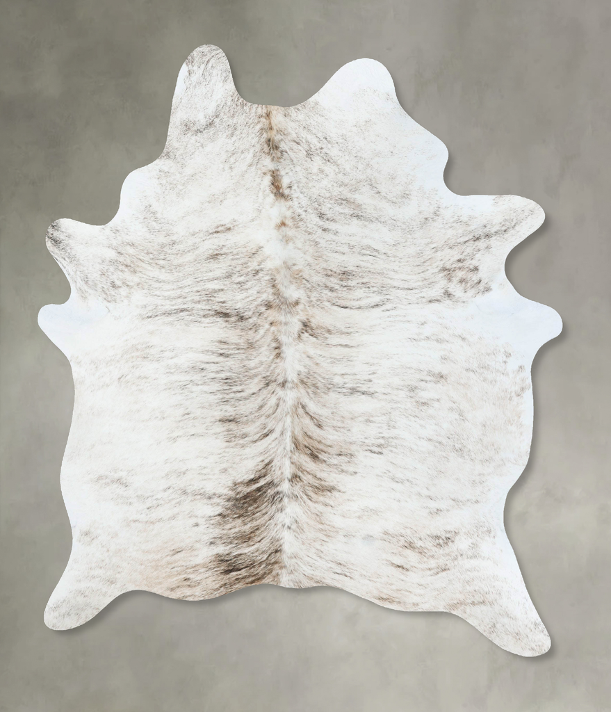 Light Brindle Large Brazilian Cowhide Rug 7'1"H x 5'3"W #B18294 by Hudson Hides