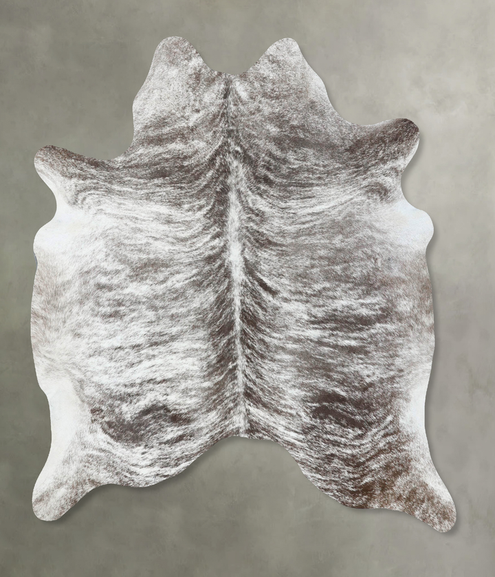 Light Brindle Large Brazilian Cowhide Rug 6'4"H x 5'6"W #B18296 by Hudson Hides