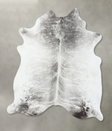 Grey Brindle X-Large Brazilian Cowhide Rug 6'10"H x 6'3"W #B18300 by Hudson Hides