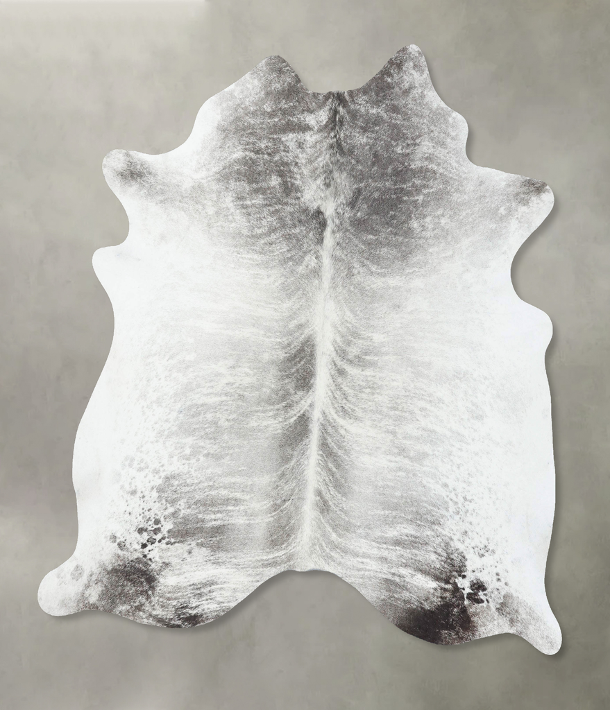 Grey Brindle X-Large Brazilian Cowhide Rug 6'10"H x 6'3"W #B18300 by Hudson Hides