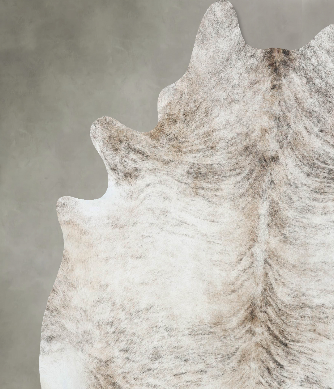 Light Brindle X-Large Brazilian Cowhide Rug 7'3"H x 6'5"W #B18302 by H