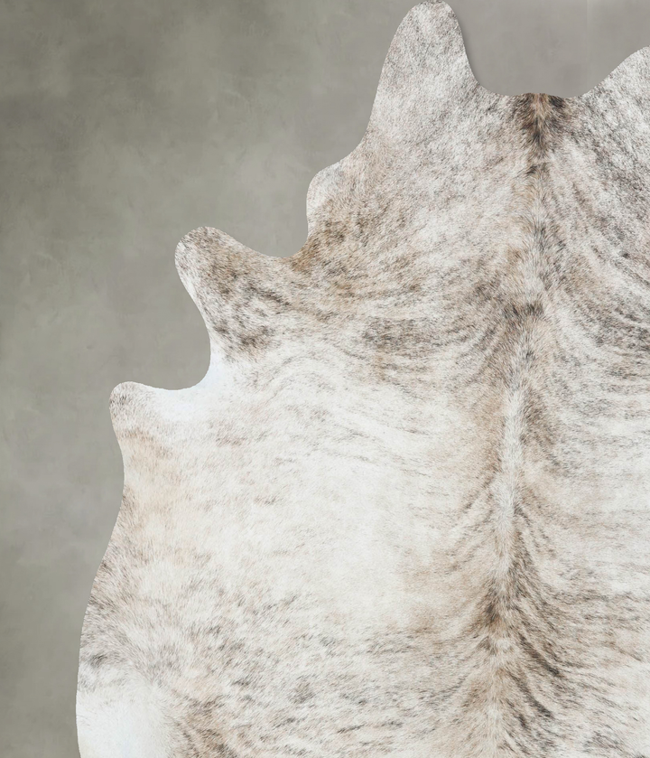 Light Brindle X-Large Brazilian Cowhide Rug 7'3"H x 6'5"W #B18302 by Hudson Hides