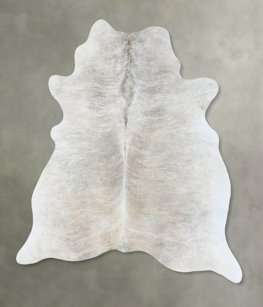 Light Brindle X-Large Brazilian Cowhide Rug 7'0"H x 6'2"W #B18303 by Hudson Hides