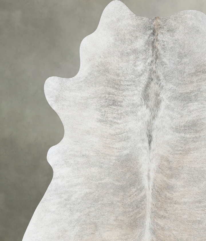 Light Brindle X-Large Brazilian Cowhide Rug 7'0"H x 6'2"W #B18303 by Hudson Hides