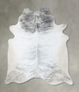 Grey Brindle XX-Large Brazilian Cowhide Rug 8'7"H x 7'2"W #B18304 by Hudson Hides