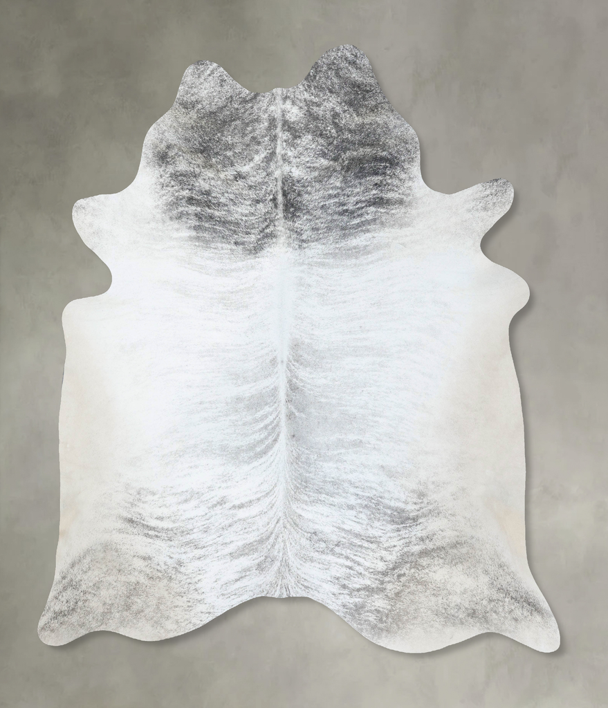Grey Brindle XX-Large Brazilian Cowhide Rug 8'7"H x 7'2"W #B18304 by Hudson Hides