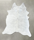 Grey Brindle X-Large Brazilian Cowhide Rug 7'7"H x 6'2"W #B18309 by Hudson Hides
