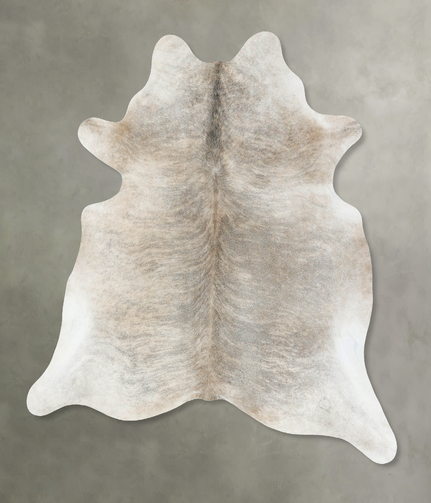 Light Brindle X-Large Brazilian Cowhide Rug 7'5"H x 6'3"W #B18313 by Hudson Hides