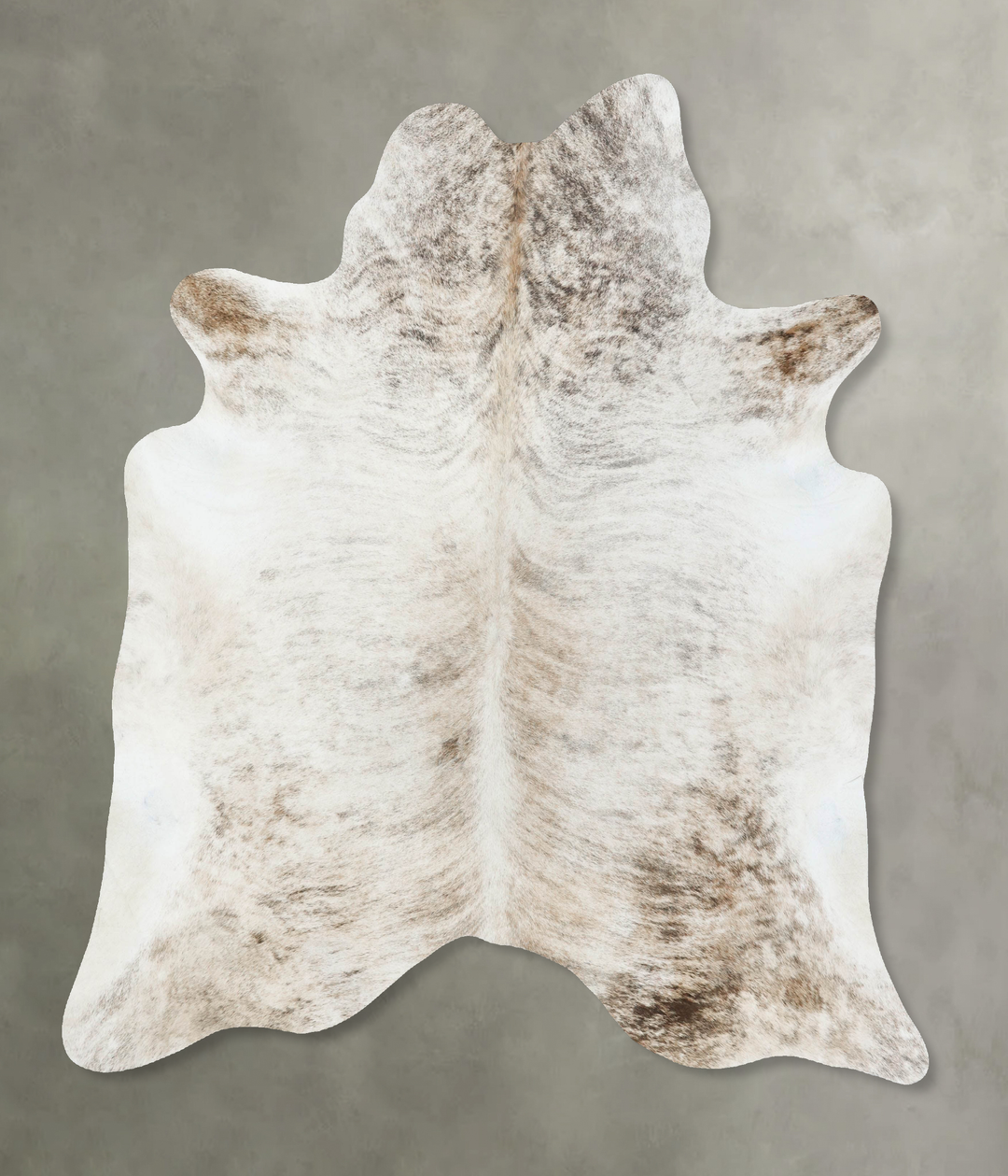 Light Brindle X-Large Brazilian Cowhide Rug 7'1"H x 6'3"W #B18320 by H