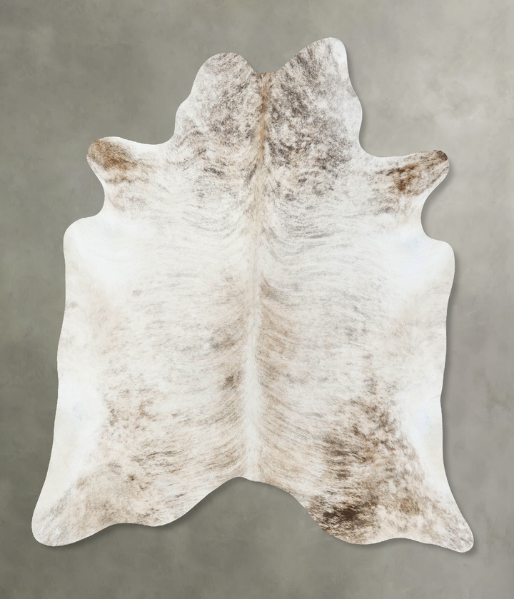 Light Brindle X-Large Brazilian Cowhide Rug 7'1"H x 6'3"W #B18320 by Hudson Hides