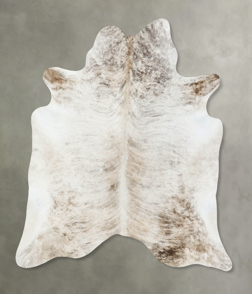 Light Brindle X-Large Brazilian Cowhide Rug 7'1"H x 6'3"W #B18320 by Hudson Hides