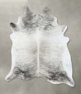 Grey Brindle XX-Large Brazilian Cowhide Rug 7'10"H x 6'8"W #B18328 by Hudson Hides