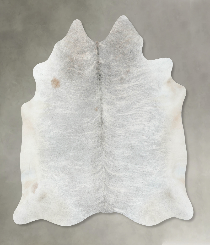 Grey Brindle XX-Large Brazilian Cowhide Rug 7'8"H x 7'1"W #B18334 by Hudson Hides