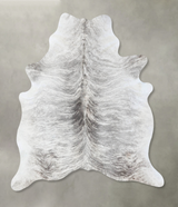 Grey Brindle X-Large Brazilian Cowhide Rug 7'3"H x 6'4"W #B18341 by Hudson Hides
