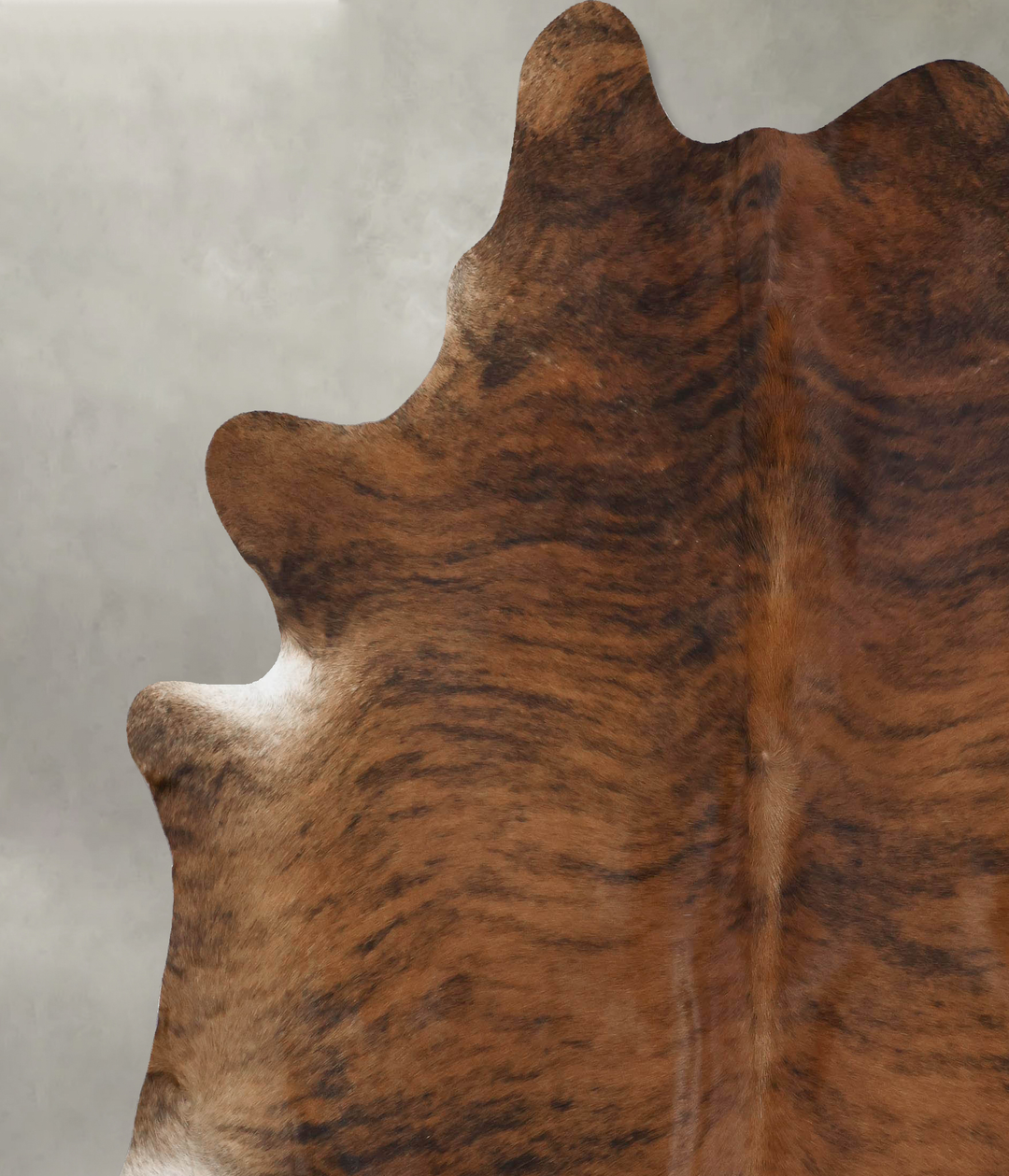 Dark Brindle XX-Large Brazilian Cowhide Rug 8'9"H x 7'5"W #B18345 by H
