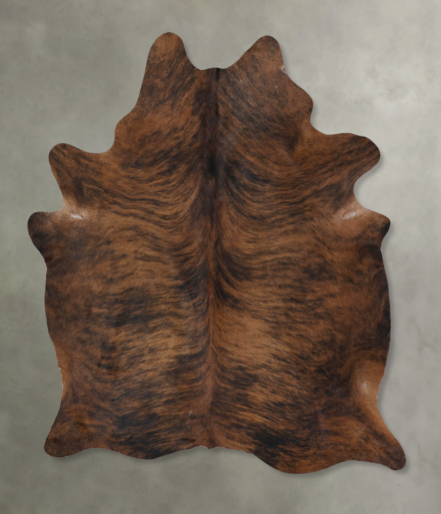 Dark Brindle XX-Large Brazilian Cowhide Rug 7'11"H x 6'5"W #B18346 by Hudson Hides
