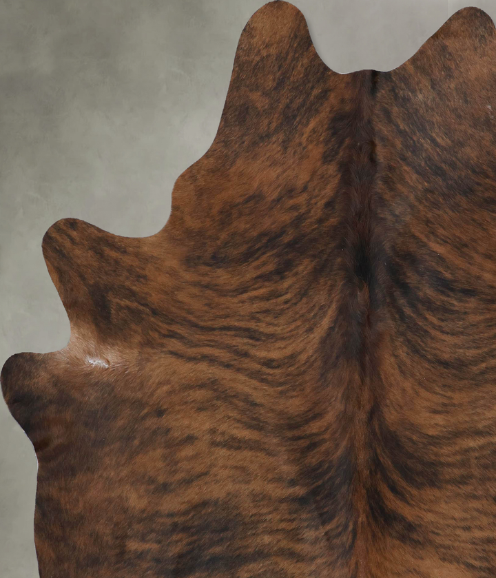 Dark Brindle XX-Large Brazilian Cowhide Rug 7'11"H x 6'5"W #B18346 by Hudson Hides