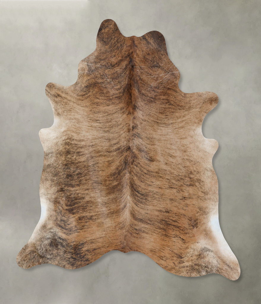 Light Brindle XX-Large Brazilian Cowhide Rug 8'0"H x 6'11"W #B18353 by Hudson Hides