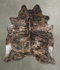 Dark Brindle XX-Large Brazilian Cowhide Rug 7'4