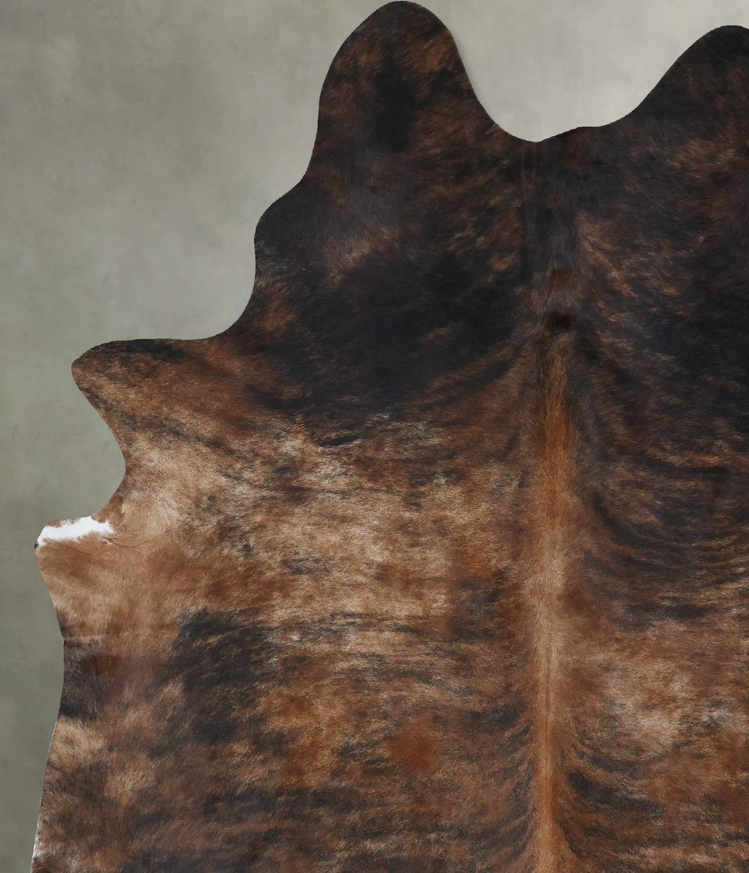 Dark Brindle XX-Large Brazilian Cowhide Rug 8'7"H x 6'8"W #B18363 by H