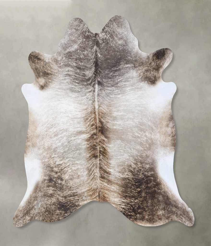 Light Brindle XX-Large Brazilian Cowhide Rug 7'1"H x 7'2"W #B18368 by Hudson Hides