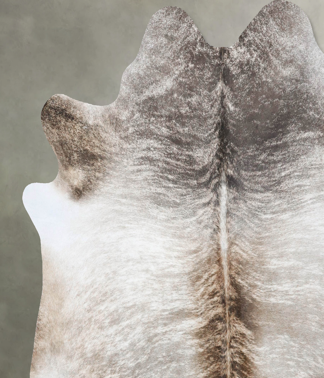 Light Brindle XX-Large Brazilian Cowhide Rug 7'1"H x 7'2"W #B18368 by 