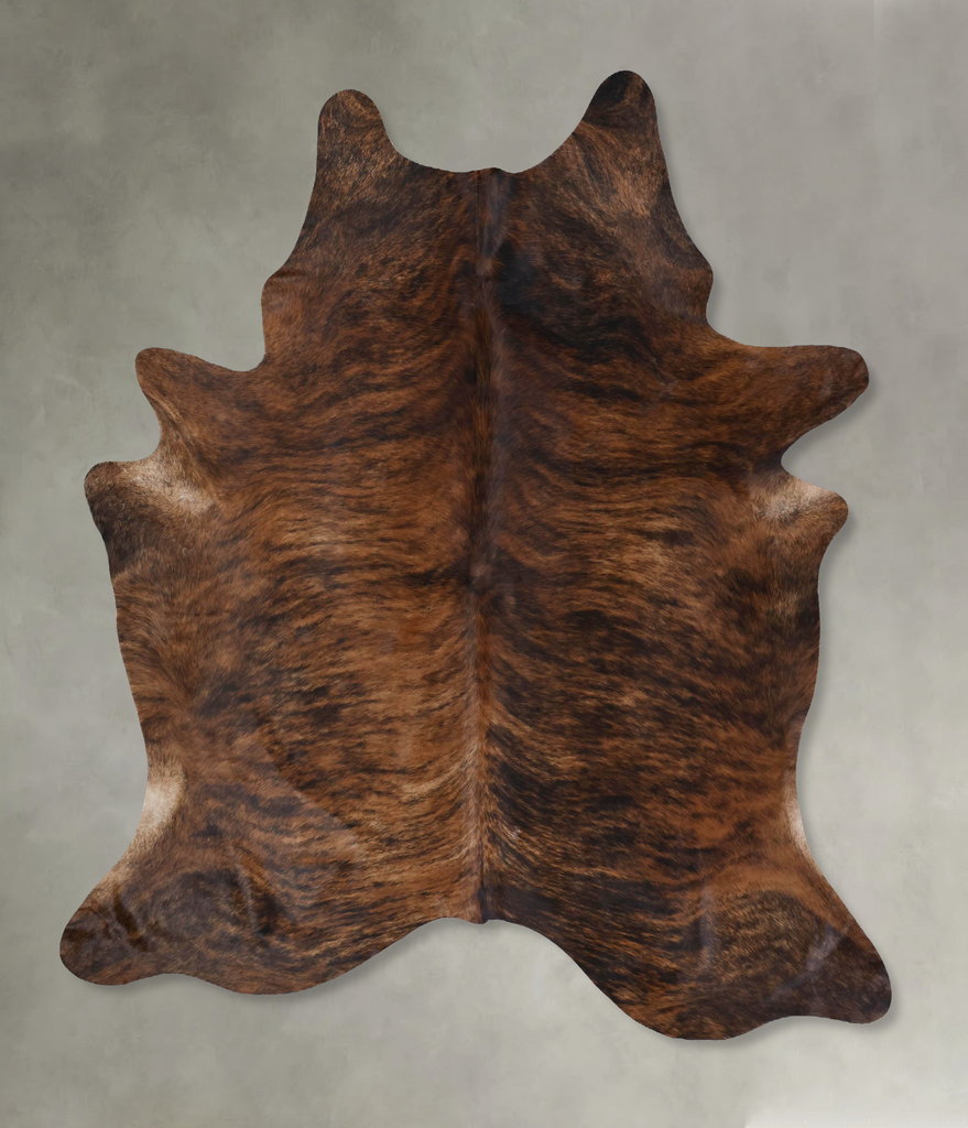 Dark Brindle XX-Large Brazilian Cowhide Rug 8'2"H x 6'7"W #B18373 by Hudson Hides