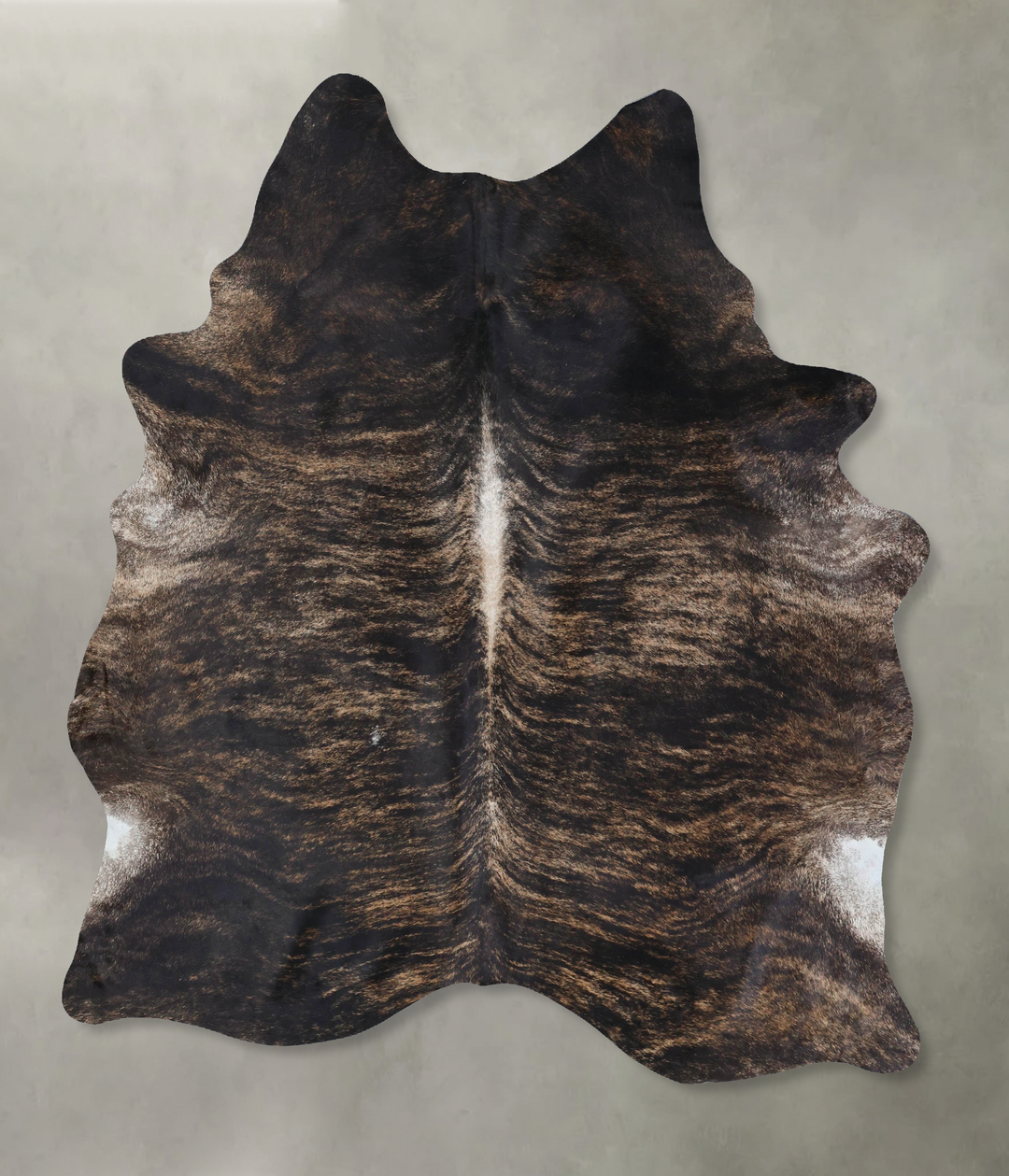 Dark Brindle XX-Large Brazilian Cowhide Rug 8'4"H x 6'6"W #B18374 by H