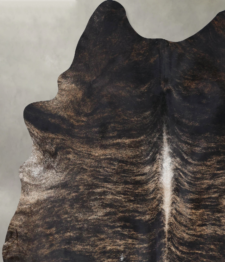 Dark Brindle XX-Large Brazilian Cowhide Rug 8'4"H x 6'6"W #B18374 by Hudson Hides