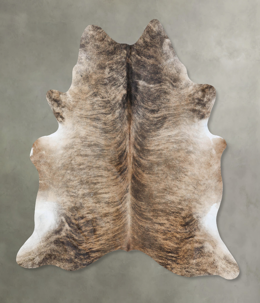Light Brindle XX-Large Brazilian Cowhide Rug 7'11"H x 7'0"W #B18375 by Hudson Hides