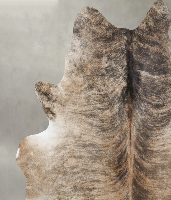 Light Brindle XX-Large Brazilian Cowhide Rug 7'11"H x 7'0"W #B18375 by Hudson Hides