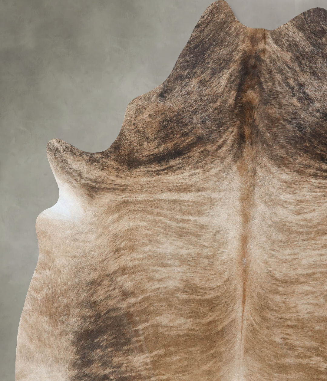 Light Brindle XX-Large Brazilian Cowhide Rug 7'11"H x 6'8"W #B18376 by