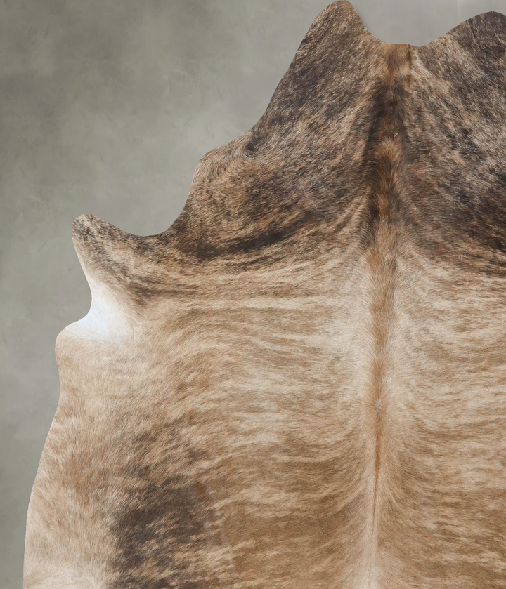 Light Brindle XX-Large Brazilian Cowhide Rug 7'11"H x 6'8"W #B18376 by Hudson Hides
