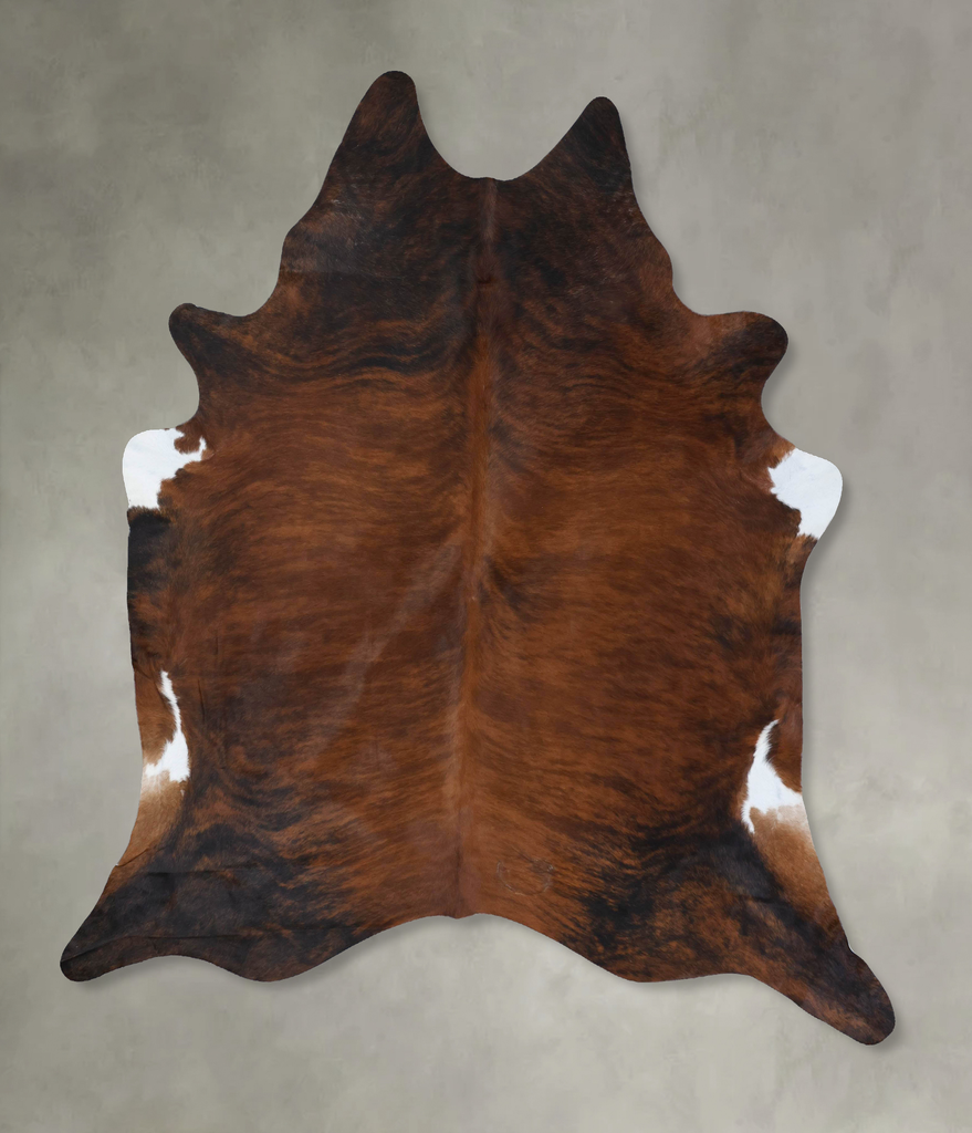Dark Brindle XX-Large Brazilian Cowhide Rug 8'2"H x 7'0"W #B18377 by Hudson Hides