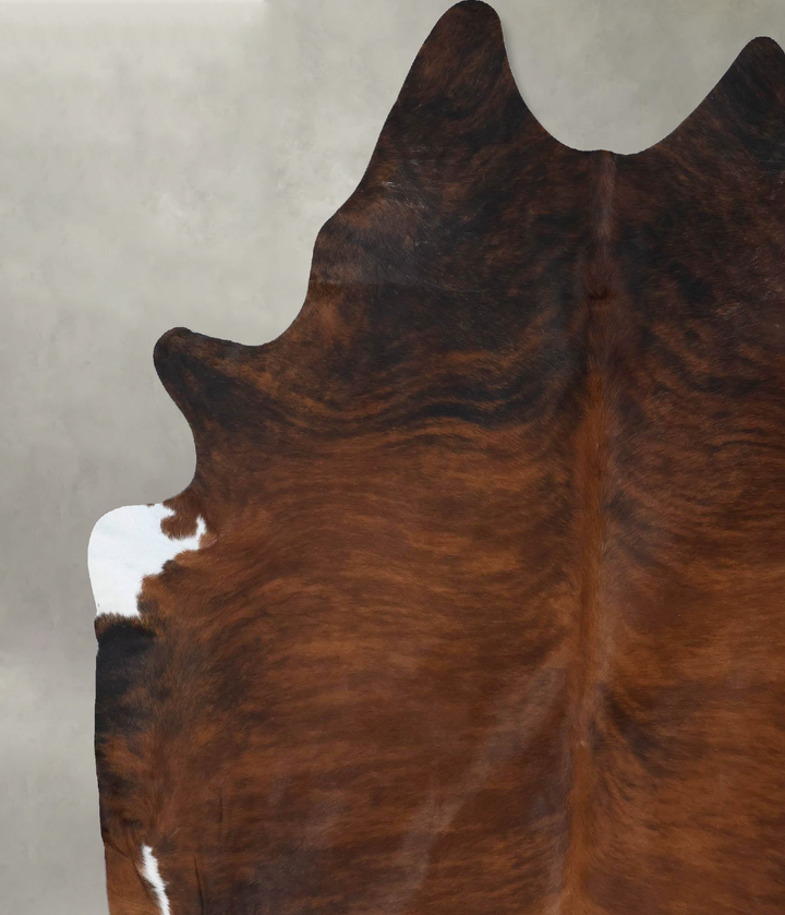 Dark Brindle XX-Large Brazilian Cowhide Rug 8'2"H x 7'0"W #B18377 by Hudson Hides