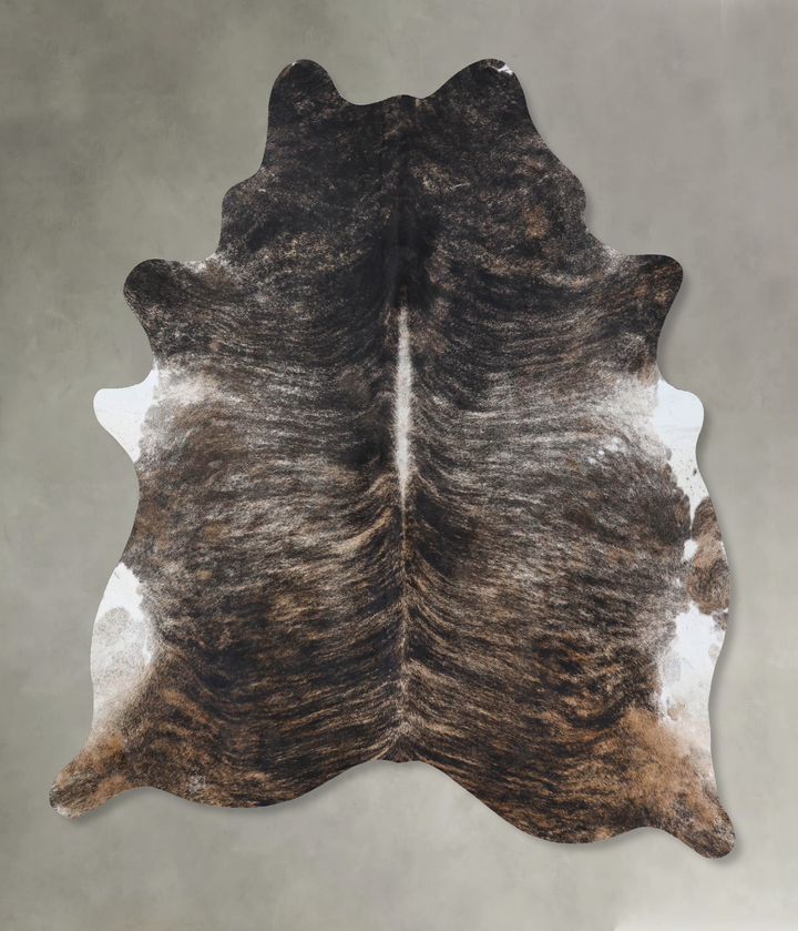 Dark Brindle XX-Large Brazilian Cowhide Rug 8'5"H x 6'10"W #B18379 by Hudson Hides
