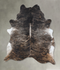 Dark Brindle XX-Large Brazilian Cowhide Rug 8'5