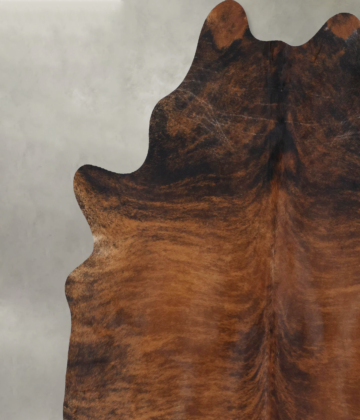 Dark Brindle XX-Large Brazilian Cowhide Rug 7'8"H x 6'8"W #B18381 by Hudson Hides