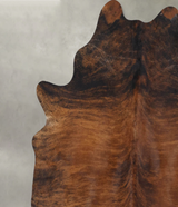 Dark Brindle XX-Large Brazilian Cowhide Rug 7'8"H x 6'8"W #B18381 by Hudson Hides