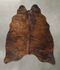 Dark Brindle Large Brazilian Cowhide Rug 6'1