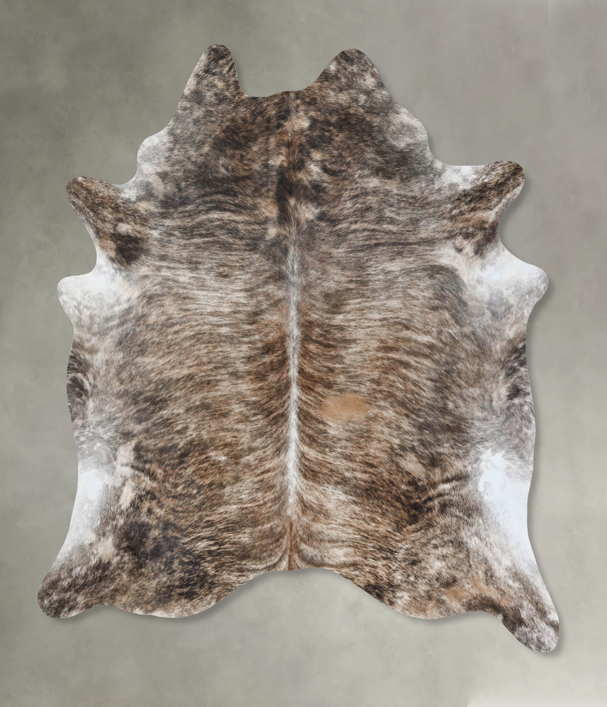 Light Brindle XX-Large Brazilian Cowhide Rug 8'4"H x 7'0"W #B18391 by Hudson Hides